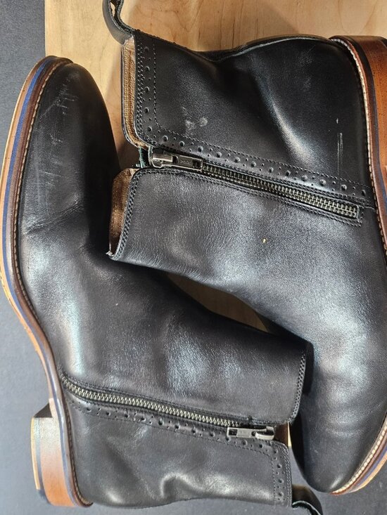 Johnson & Murphy Conrad Double Zipper Boots Size 11.5 main image 5